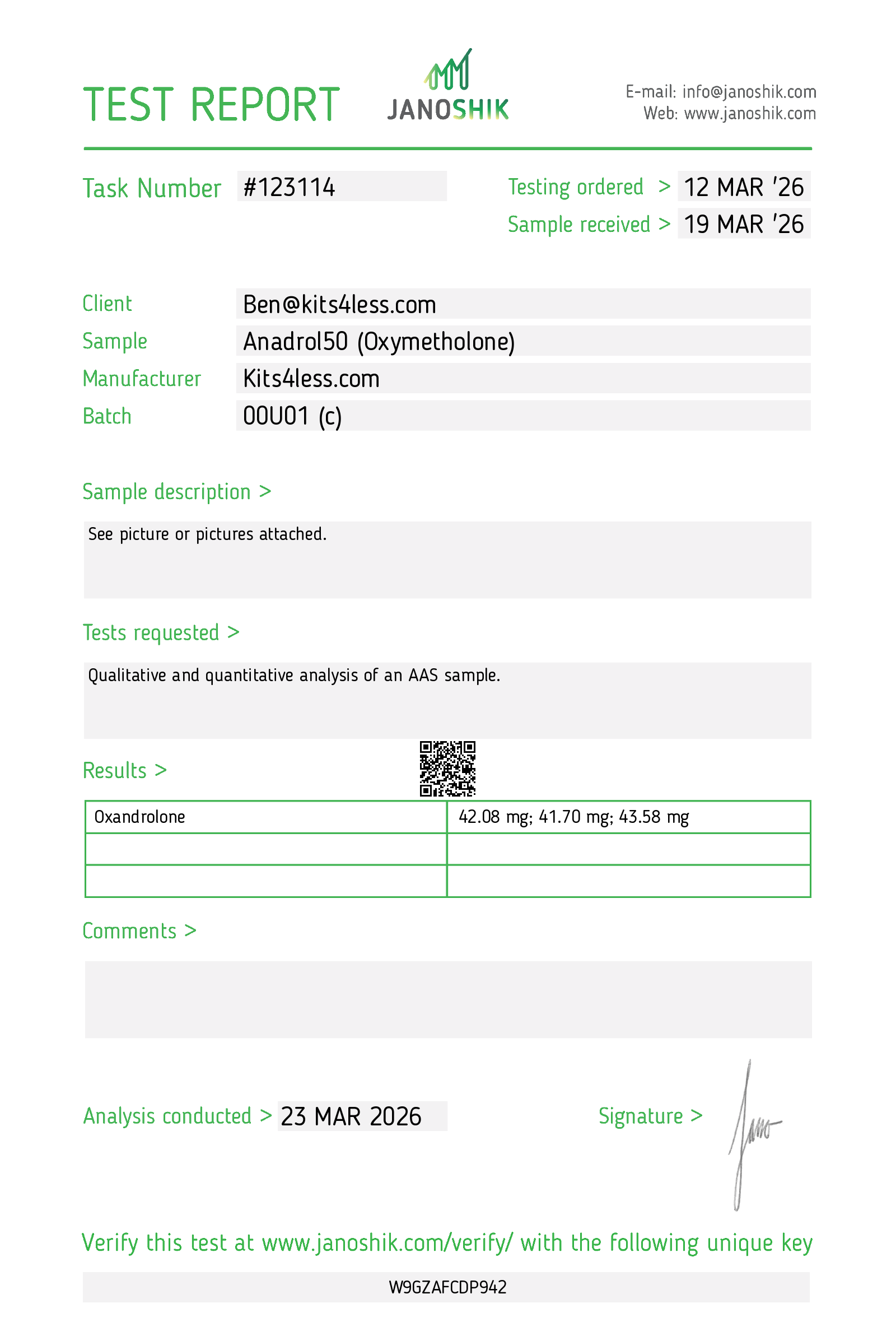 Test Report #123114